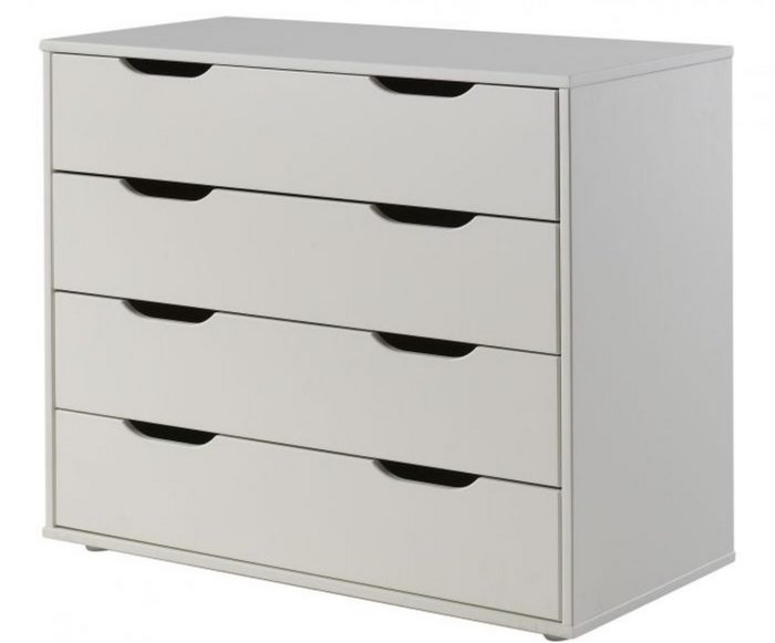 Halfhoofslaper met bureau, 4-ladenkast, 2-deurkast, boekenkast